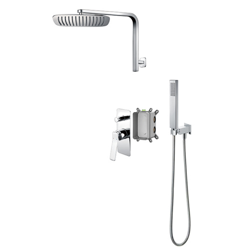 Matte Black Shower Faucet With Hand Held