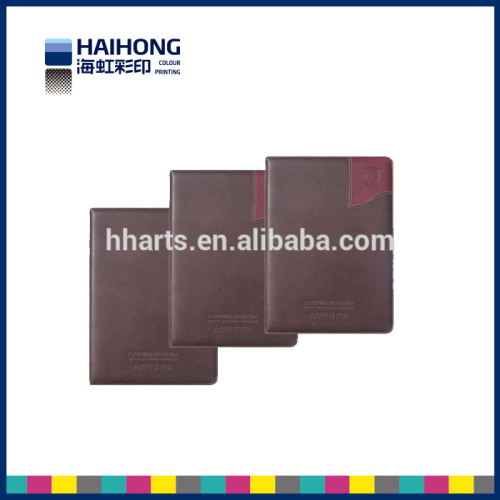 Printing notebook with leather cover