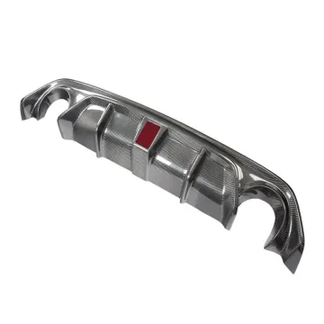 2018-2021 Infiniti Q50 Rear Bumper Diffuser with LED - Carbon Fiber Upgrade