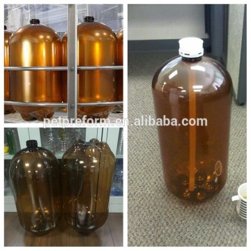 Hot sale empty plastic 200g for 20L and 320g for 30L beer keg with cap pet bottle preform