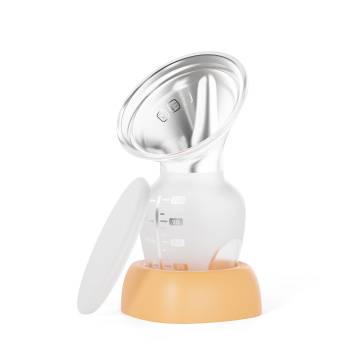 120ml Manual Breast Pump with Bottle Lid and Silicone Print Pattern
