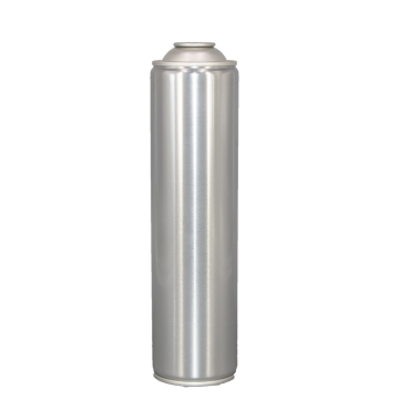 Empty can for portable oxygen canister with mask