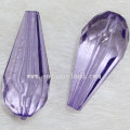 12 * 25MM Großhandel Acryl Kristall Facted Teardrop Perlen