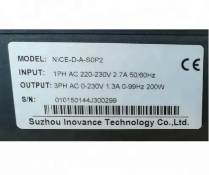 Elevator Parts: Monarch Nice 900 Door Inverter 200W Model NICE-D-A/B-SOP2