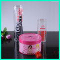 Transparent clear pvc plastic cylinder tube container box