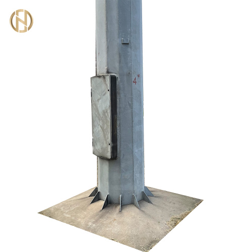 15m 16m Galvanized Round Taper Steel Pole