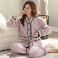 autumn winter women's coral fleece pajamas