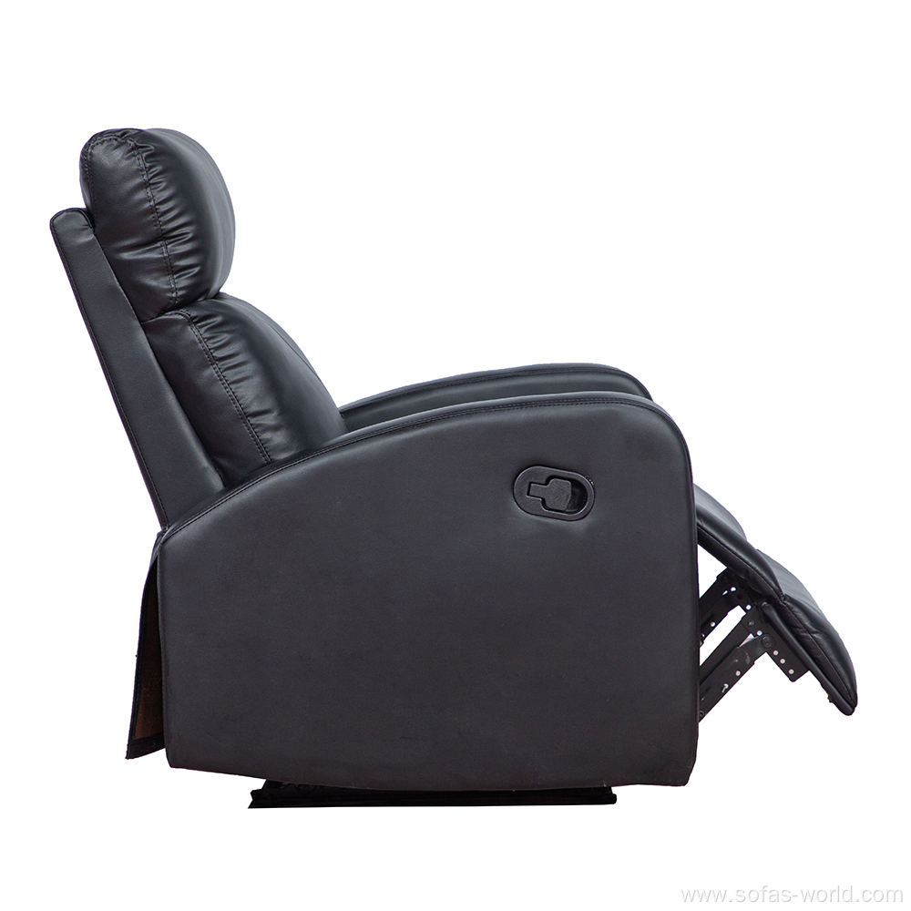 Leather Single Recliner 2 Points Massage Sofa