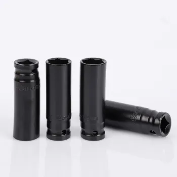 Professional 1/2\" Electric Wrench Impact Socket Set 8mm to 36mm, 78mm Extended Hex Sleeve for Car Repair