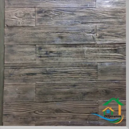 Decorative wood panel wall cladding