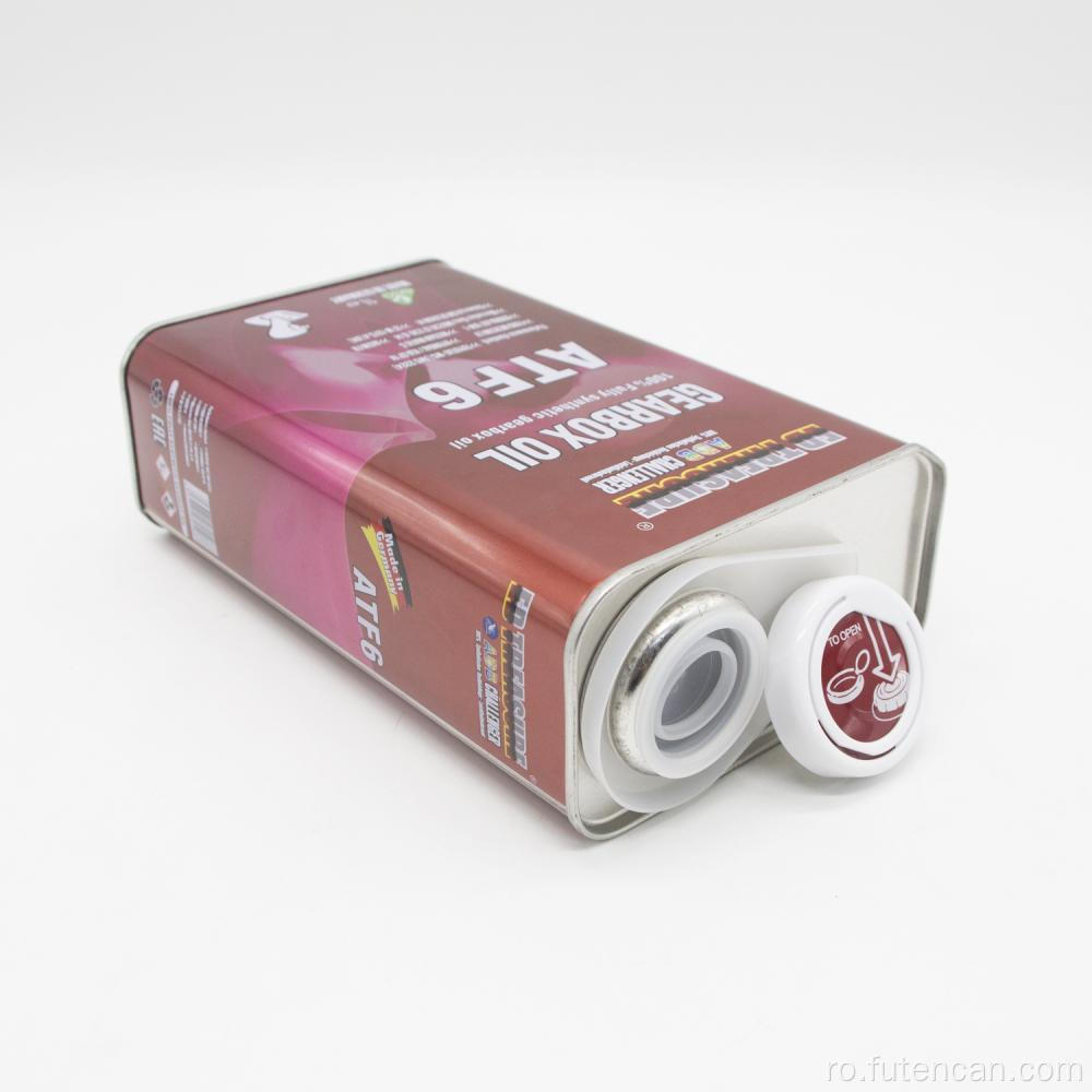Cutie de conserve cu ulei metalic pentru motor