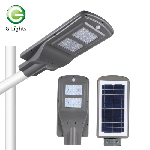 20 w 40 w 60 w IP65 Outdoor waterproof motion sensor smart smd white led all in one solar street light