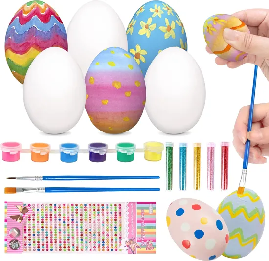 DIY Easter Crafts Kit: Artistic Egg Squishy Painting for Kids
