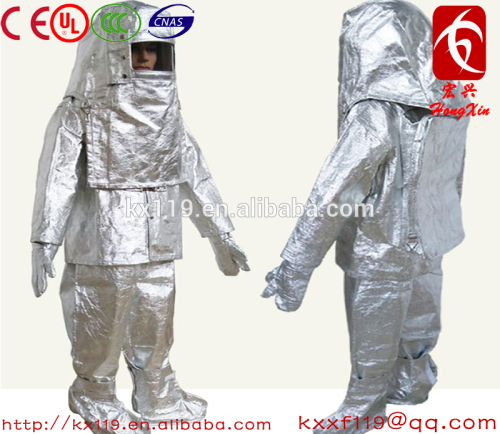 Aluminum fire suits with Scba bags Proof 1000 Degrees Celsius