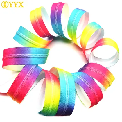 Rainbow Nylon Zipper No 5 Continuous Nylon Zipper