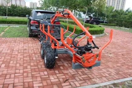 1.5 Ton ATV Log Trailers with Grapple Timber Wood Trailer
