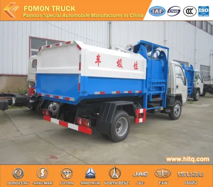 Foton side loader garbage truck light truck 3m3