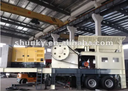 high quality komatsu mobile jaw crusher