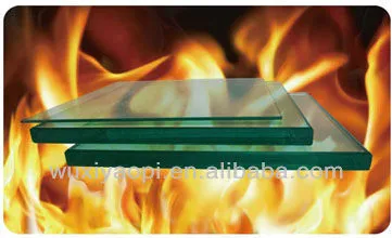 Clear fire rated glass window