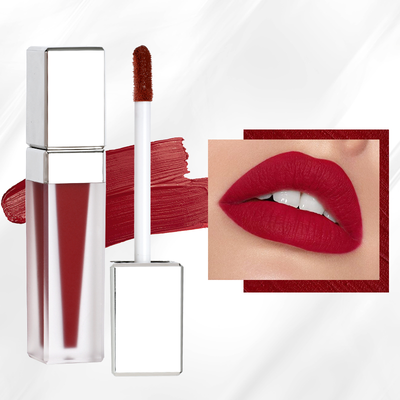 Custom Velvet Lip gloss vendor custom lipgloss OEM private label Matte lip gloss matte lipstick For mashed potato texture