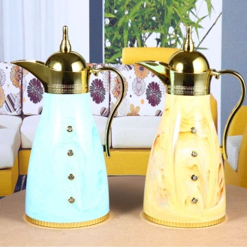 Style de style arabe Luxury Metal Thermal Tea Pot - Golden sous vide Thermos Kettle