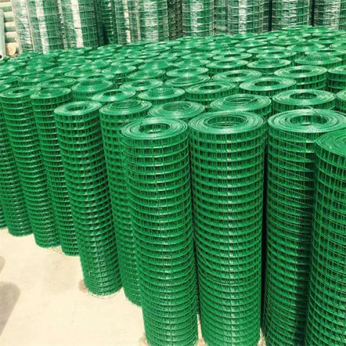 10 Gauge Zaunnetz PVC Grüne beschichtete Schweißdrahtgitterrolle