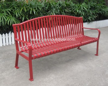 Furniture outdoor modern park bench curved park bench