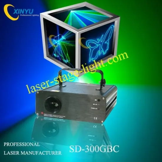 Sd-300gbc Hot Selling Cyan Sd Card Animation Laser Show