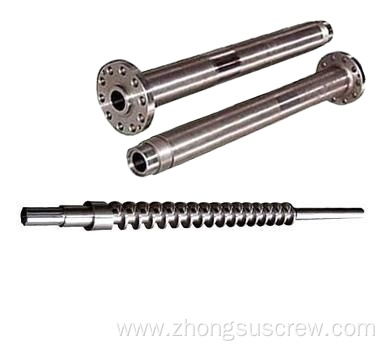 Bimetallic screw barrel of PVC pipe plastic extruder