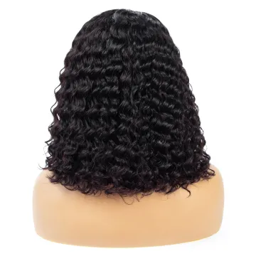 Quality Mongolian Virgin Hair Bob Wig Lace Front With Kinky Curls Factory Bob Wig Vendors Remy Virgin Mongolian Curly Hair Wig