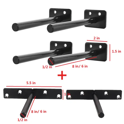 Manufacture For Wall Mounted Floating Pipe Shelf Brackets Hardware