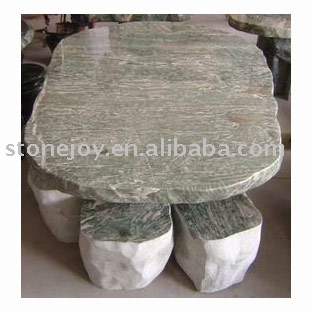 Multicolour Jade Stone Table Set