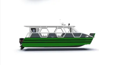 Aluminum Hydrofoil Assisted Power Catamaran Passenger Ship for Sale