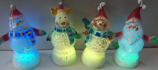 Crack Series LED Christmas Snowman and Santa