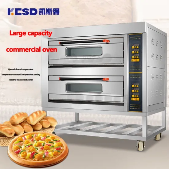 Commercial 2 Layer Electric Small Pizza 6 Tray Bakery 4 Deck Bread Oven Trade for Bake Cupcake