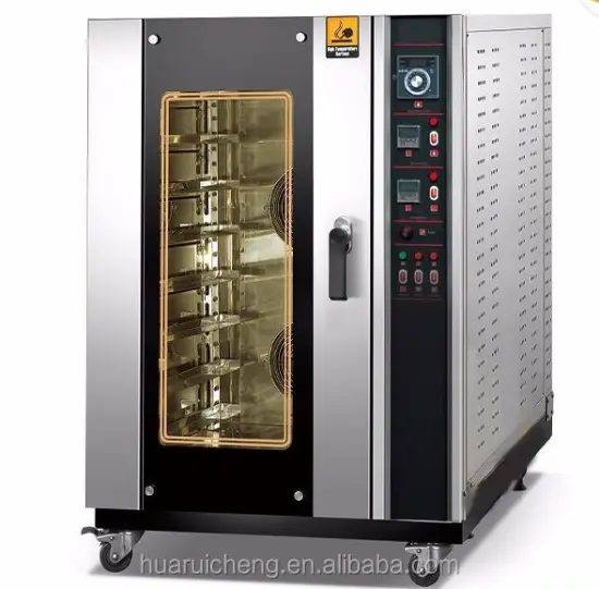 Commercial Stainless Steel Hot Air Convection Oven with 10 Trays
