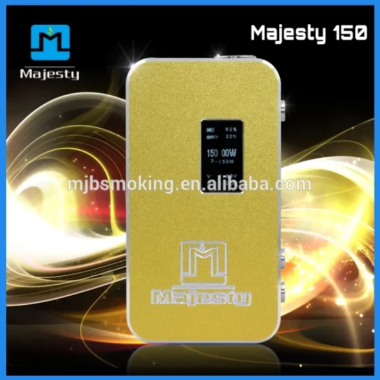 New Upgrade Authentic Majesty 150W Box Mod Temperature Control Box Mod 150W Aluminium Alloy Box Mod