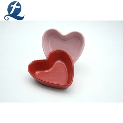 Ceramic Heart Shape Covered Butter Dishes