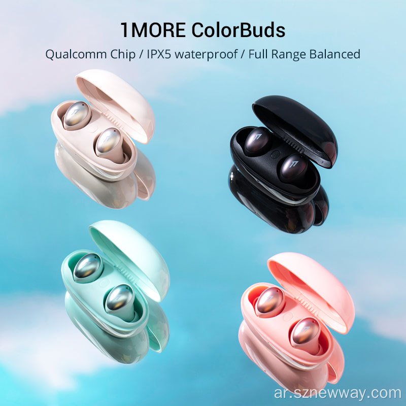 1 المزيد من colorbuds tws شحن سريع سماعة لاسلكية