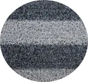 Foam backing line zebra PVC coil mat
