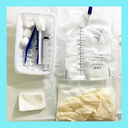 Disposable Urethral Catheterization Kit for Surgical Use