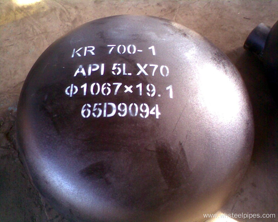 black carbon steel pipe caps