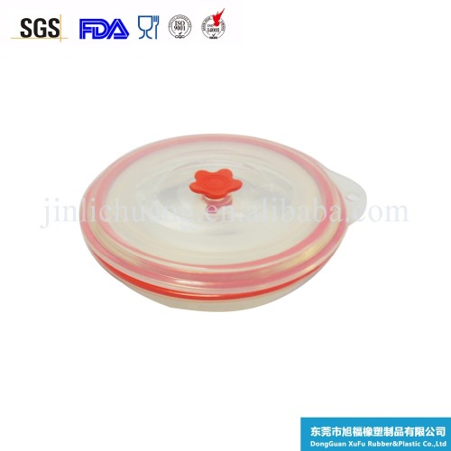 Foldable Silicone Microwave Steamer with Lids