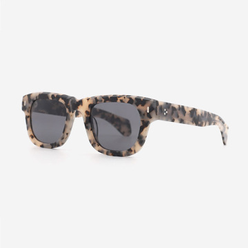 Classic Square Acetate Unisex Sunglasses 24A8012