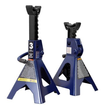 Red Low Profile 3 Ton Lifting Car Jack Stands
