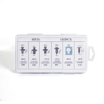 Schnelle Lieferung: 5 Kartons Carton Car Auto Retainer Clips Stoßfänger Grill Kotflügeltür Rivet Kit