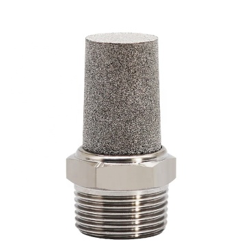 304 Stainless Steel Male Pneumatic Silencer Muffler Connector