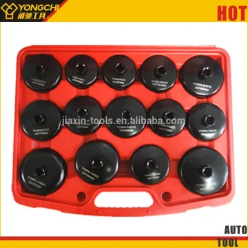 14pcs cup type oil filter wrench kit