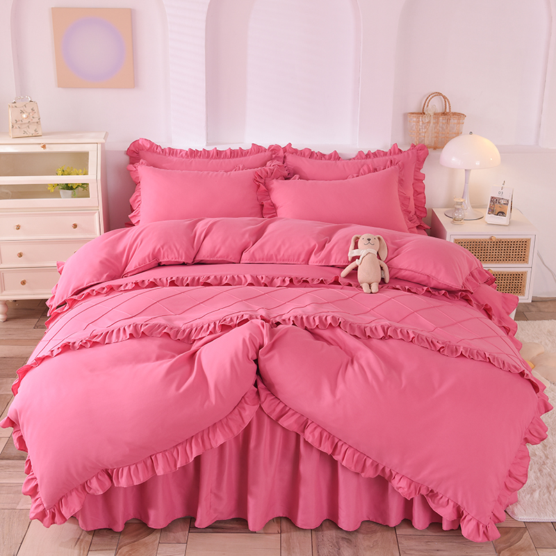 100% Polyester Soft Brushed Microfiber Fabric Bedding Set