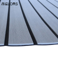 Groove Brushed Light Grey Over Black Eco Friendly Non-Toksik Non-slip PE / EVA Busa Kelautan Deck Yacht Lantai Jati